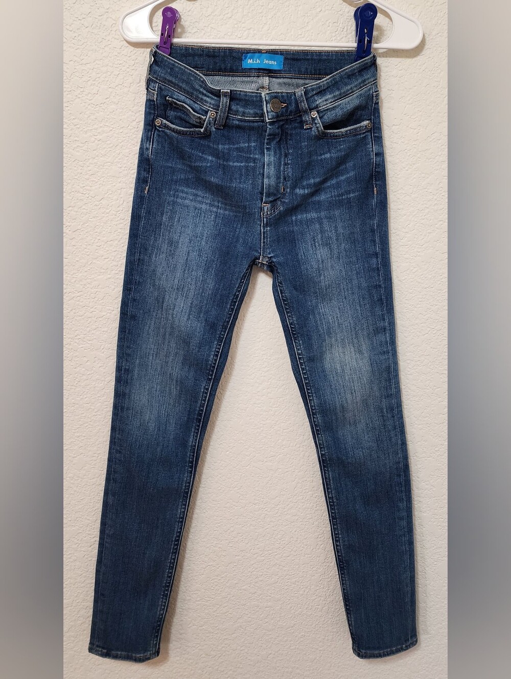 M.i.h Jeans Anthropologie Bridge High Rise Skinny Bee Wash Size 25 / US 0-2
